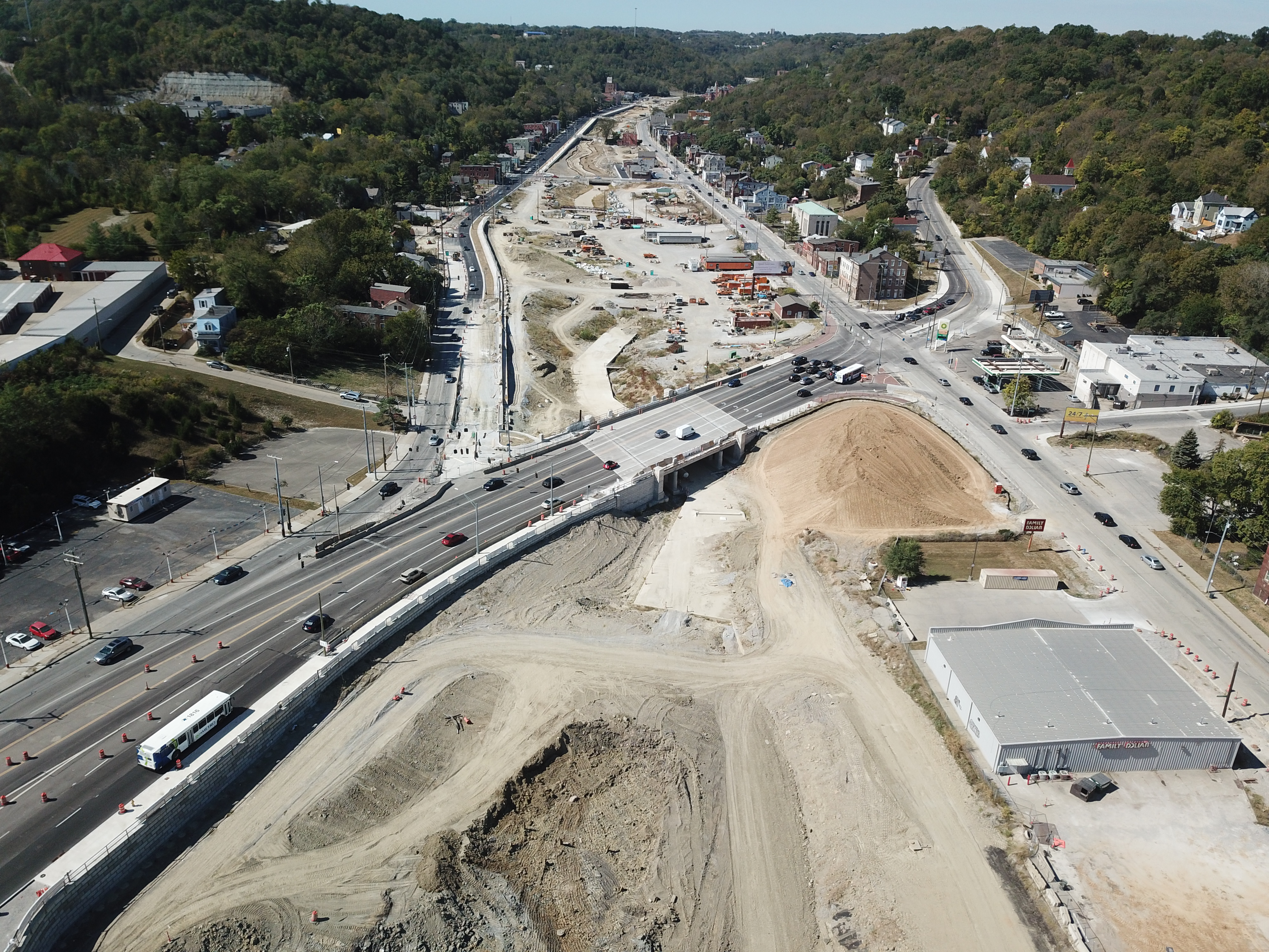 New Harrison Avenue bridge under construction