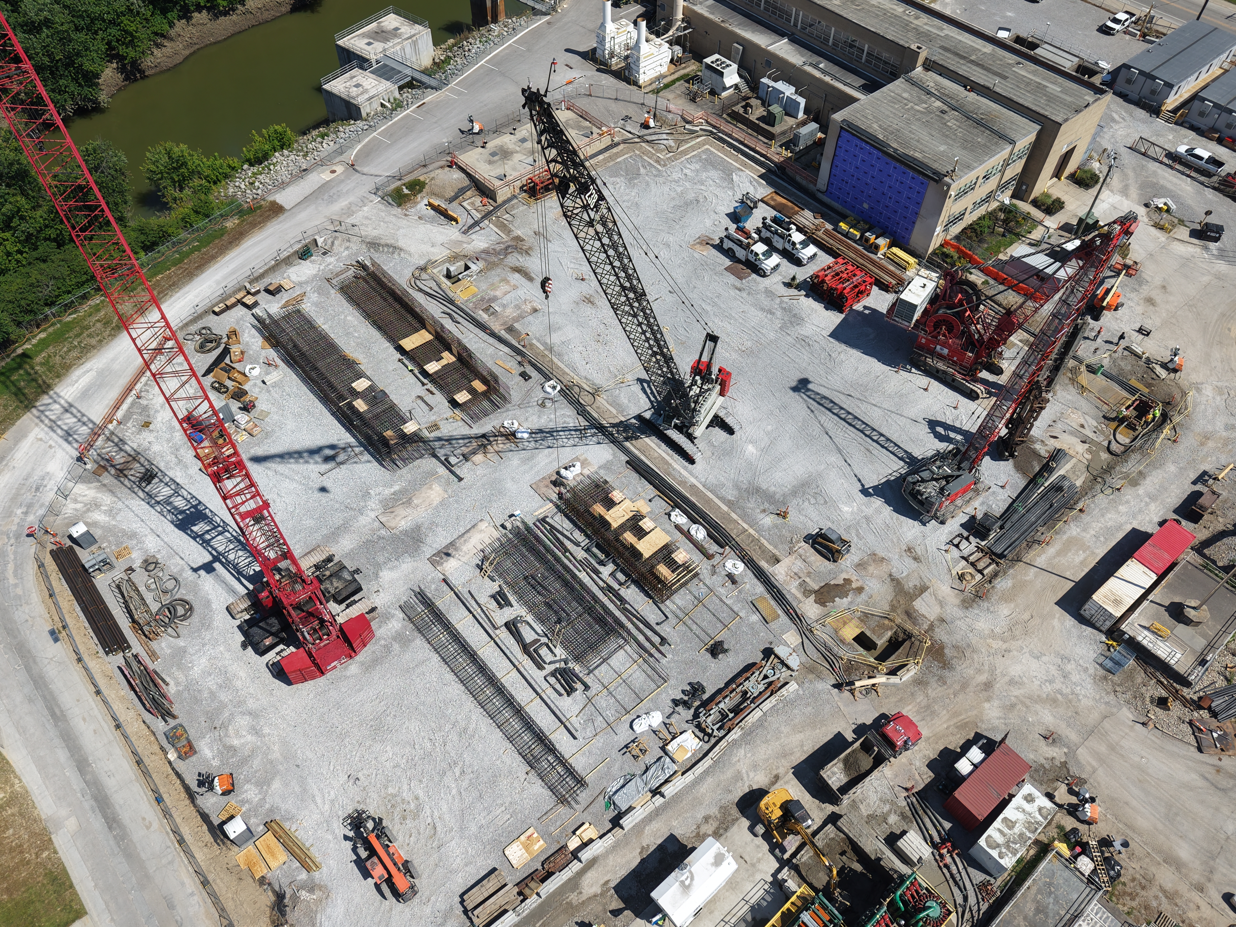 Mill Creek pump station under construction