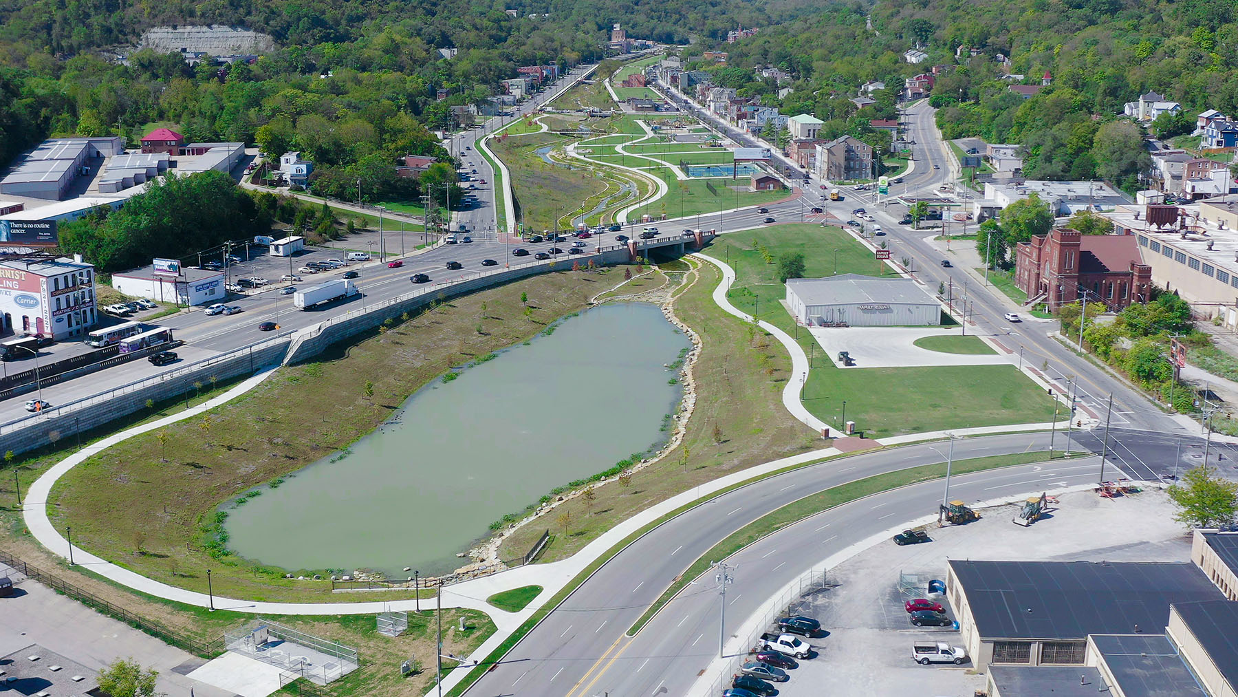 Pond area in 2021