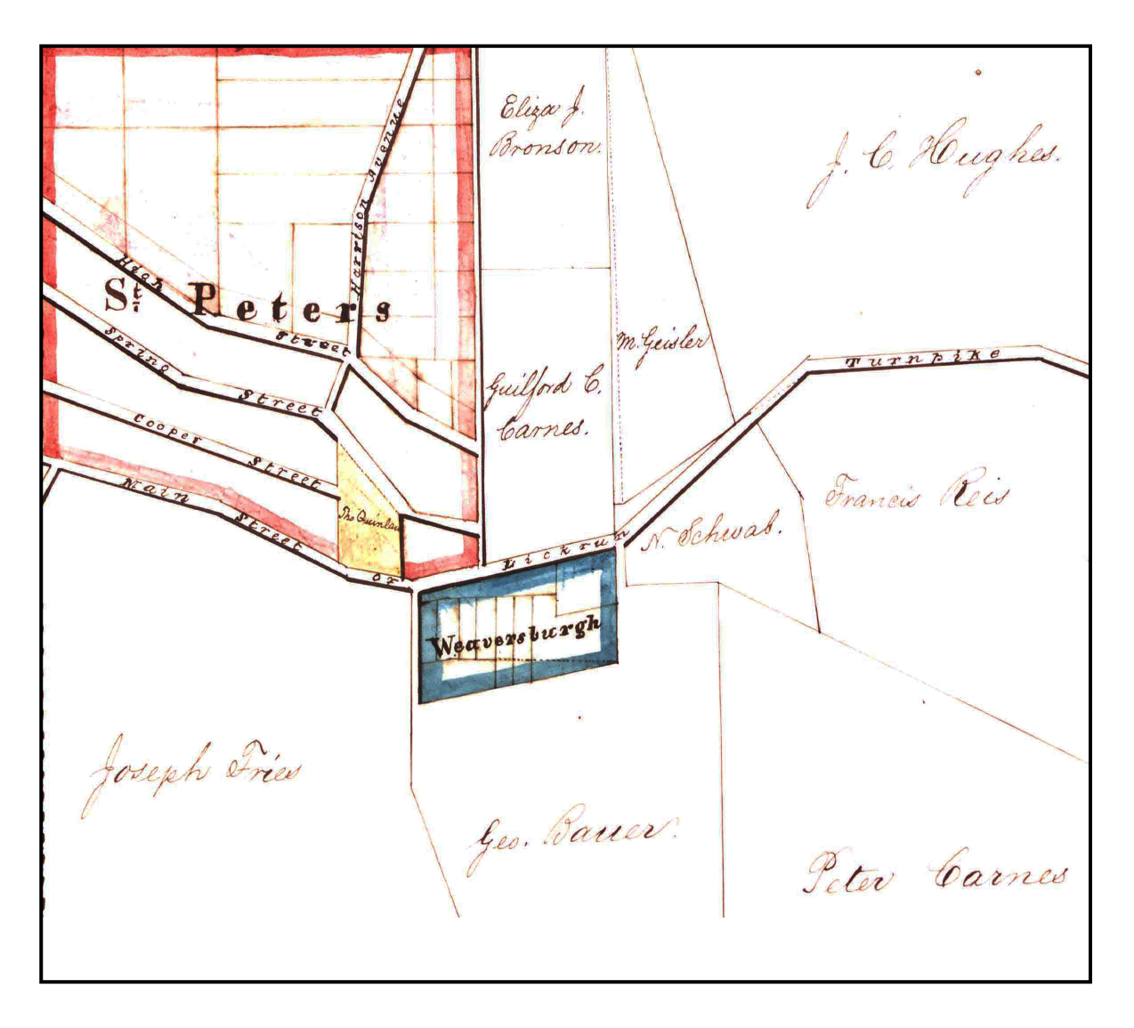 Insurance map of the St. Petersburg area