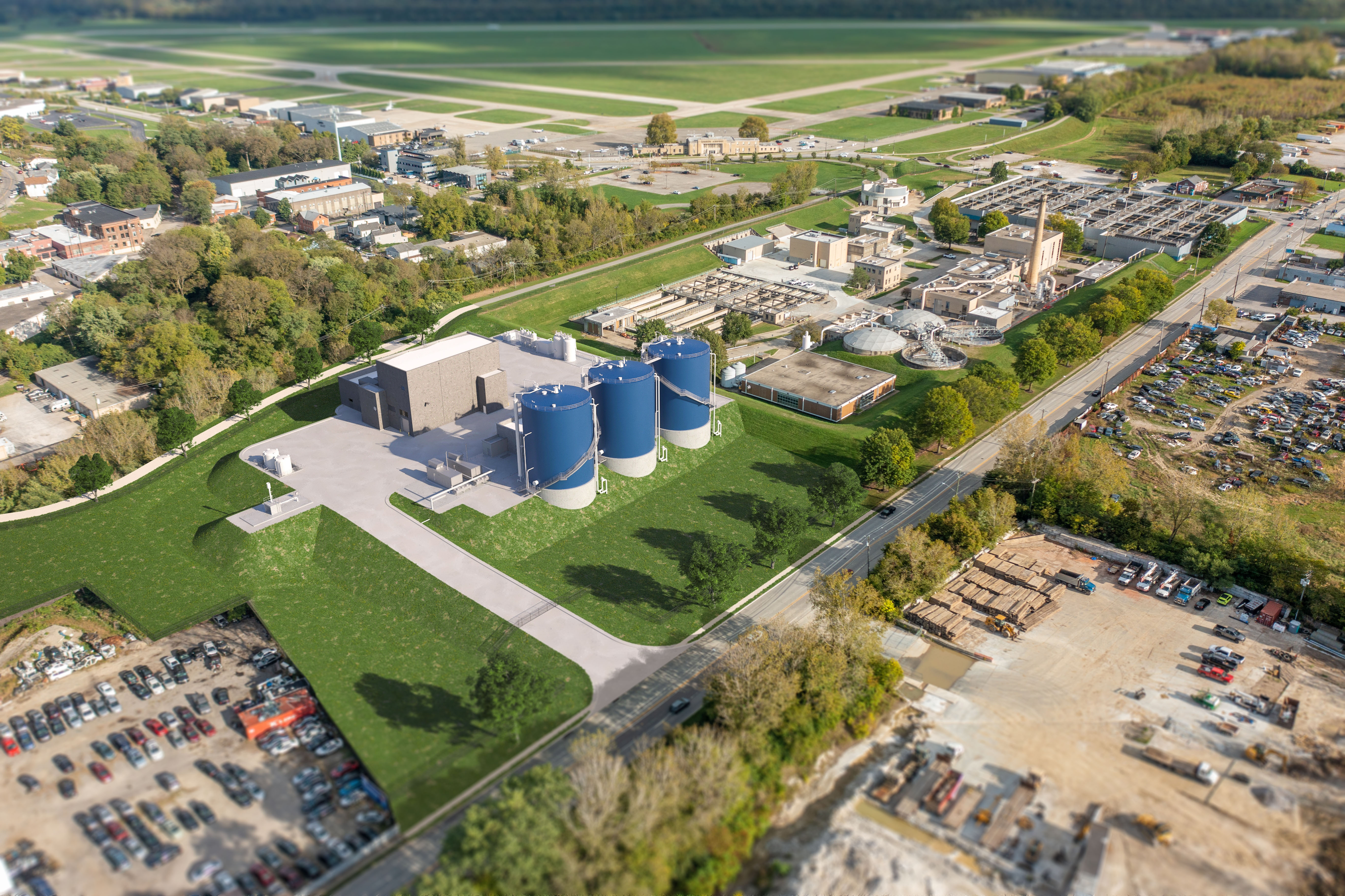 Artist rendering of new Anaerobic Digestion facility 